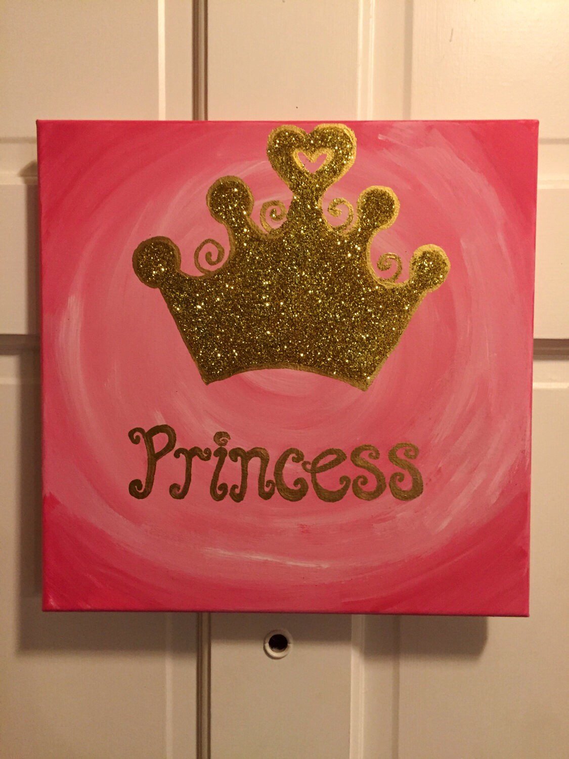 1125x1500 Princess Crown Painting, Original Painting, 12 X 12 - Princess Crown Painting