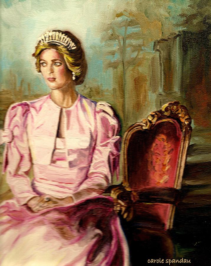 715x900 Princess Diana The Peoples Princess Painting By Carole Spandau - Princess Diana Painting
