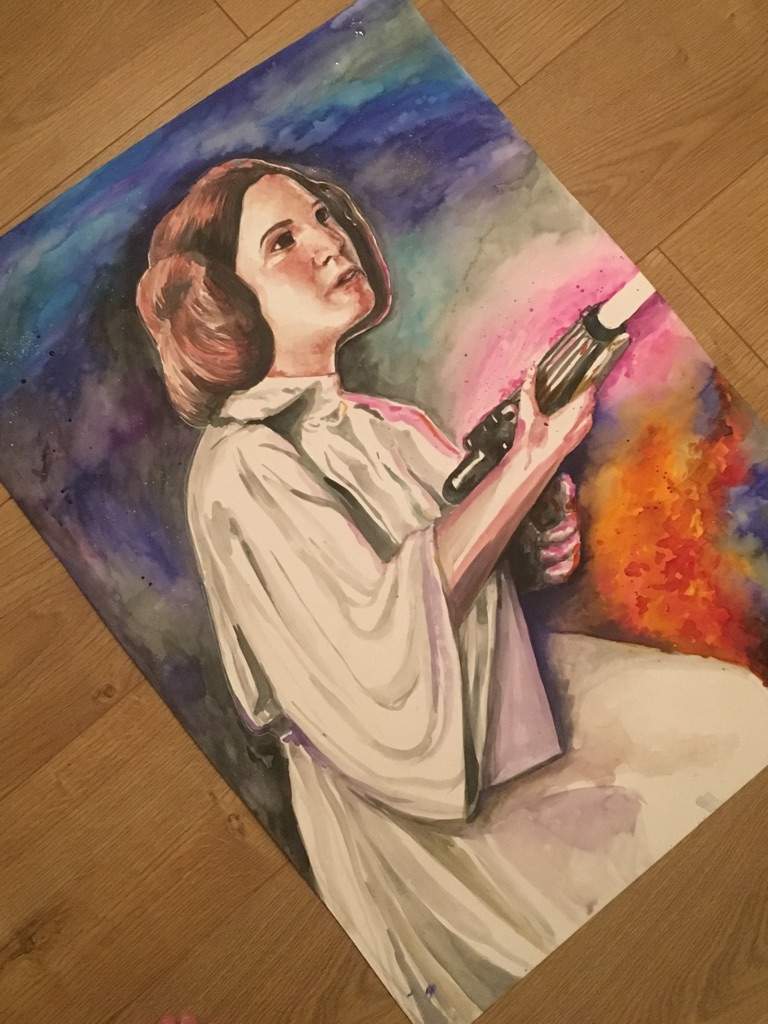 768x1024 Princess Leia Painting Star Wars Amino - Princess Leia Painting
