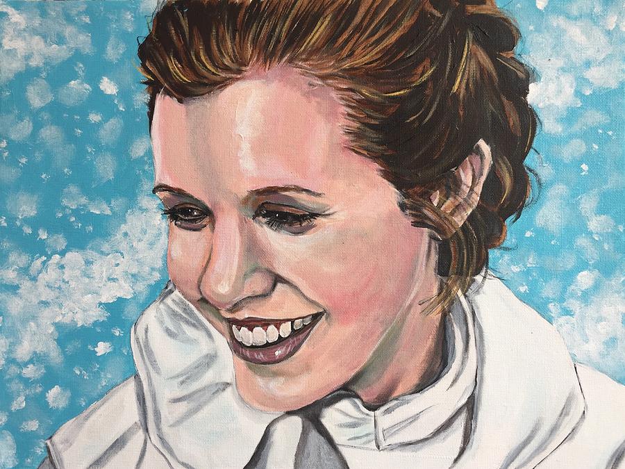 900x675 Princess Leia Painting By Joel Tesch - Princess Leia Painting