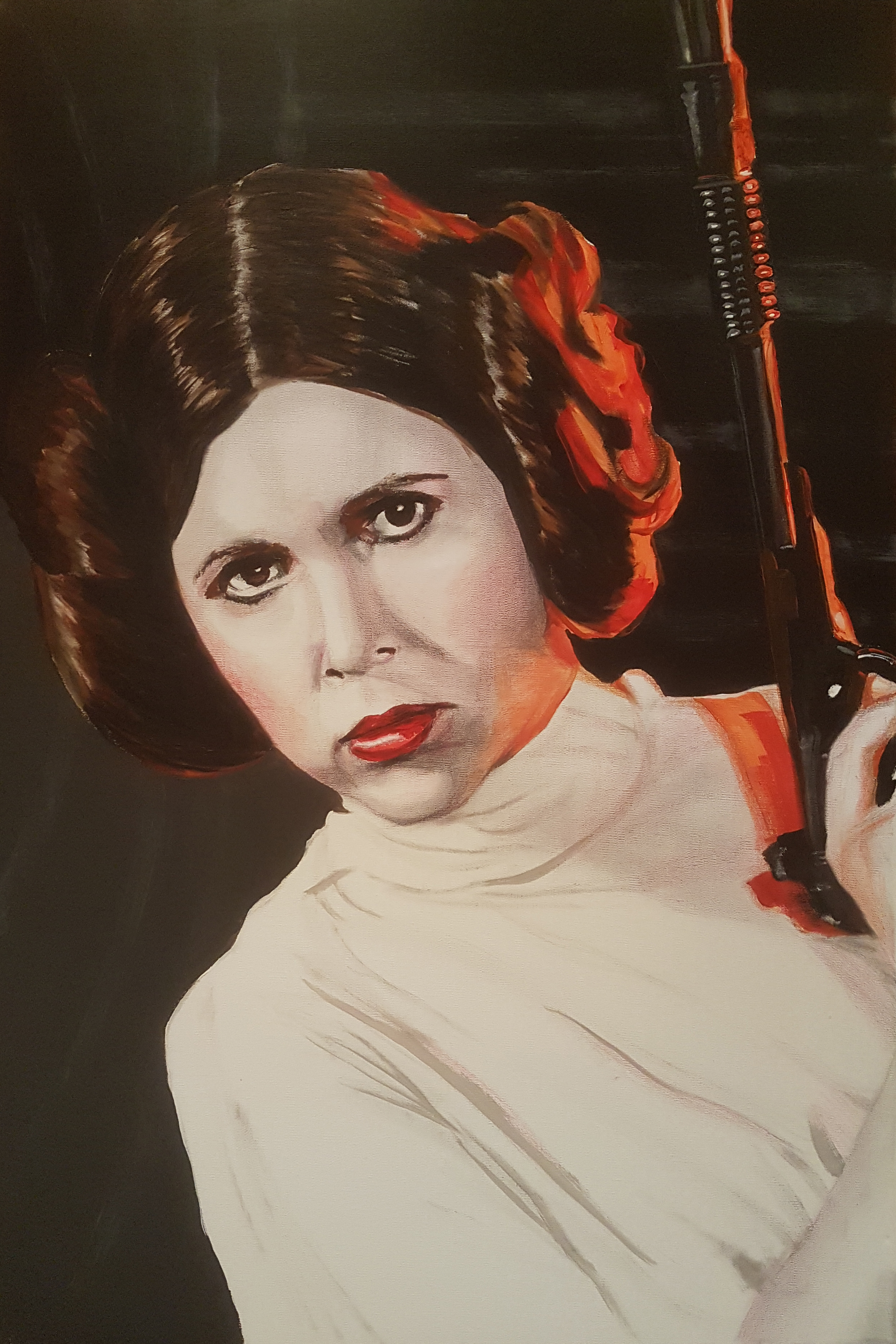 2481x3720 Princess Leia Painting - Princess Leia Painting