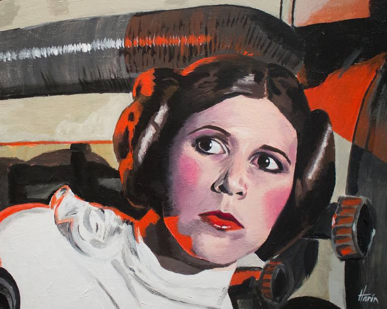 770x616 Saatchi Art Original Star Wars Painting - Princess Leia Painting