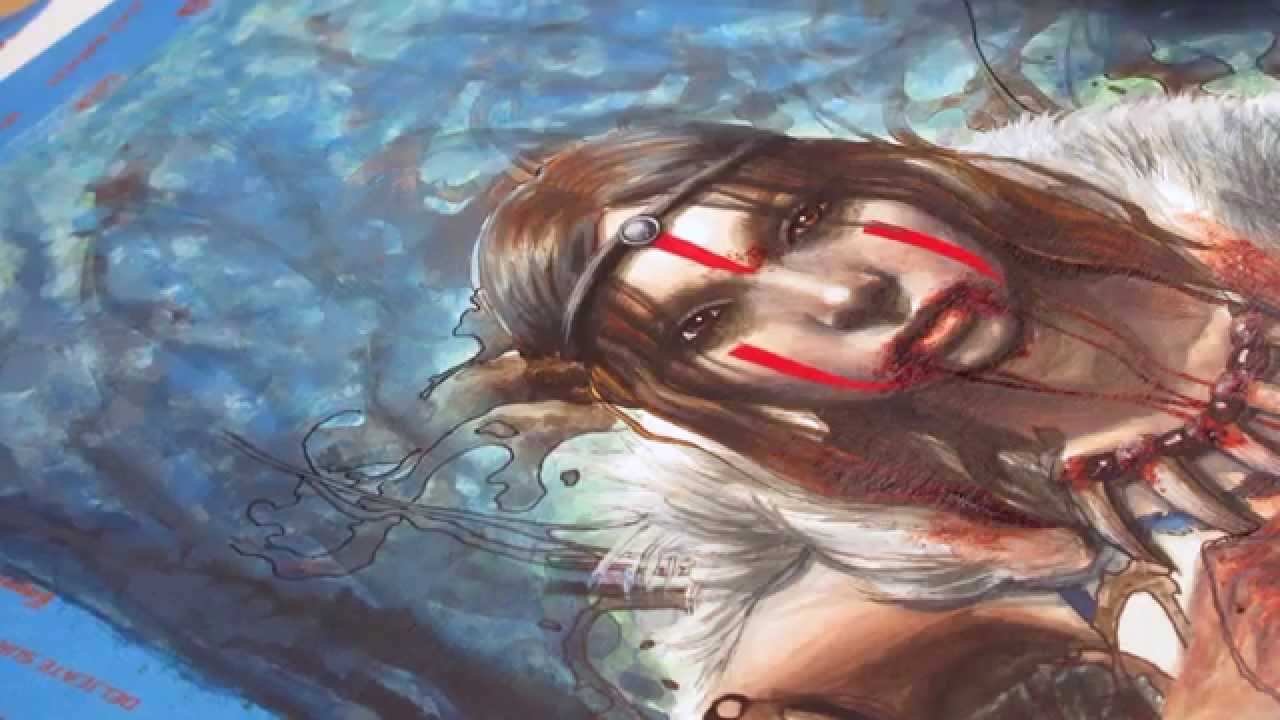 1280x720 Princess Mononoke Speed Painting The Finale - Princess Mononoke Painting