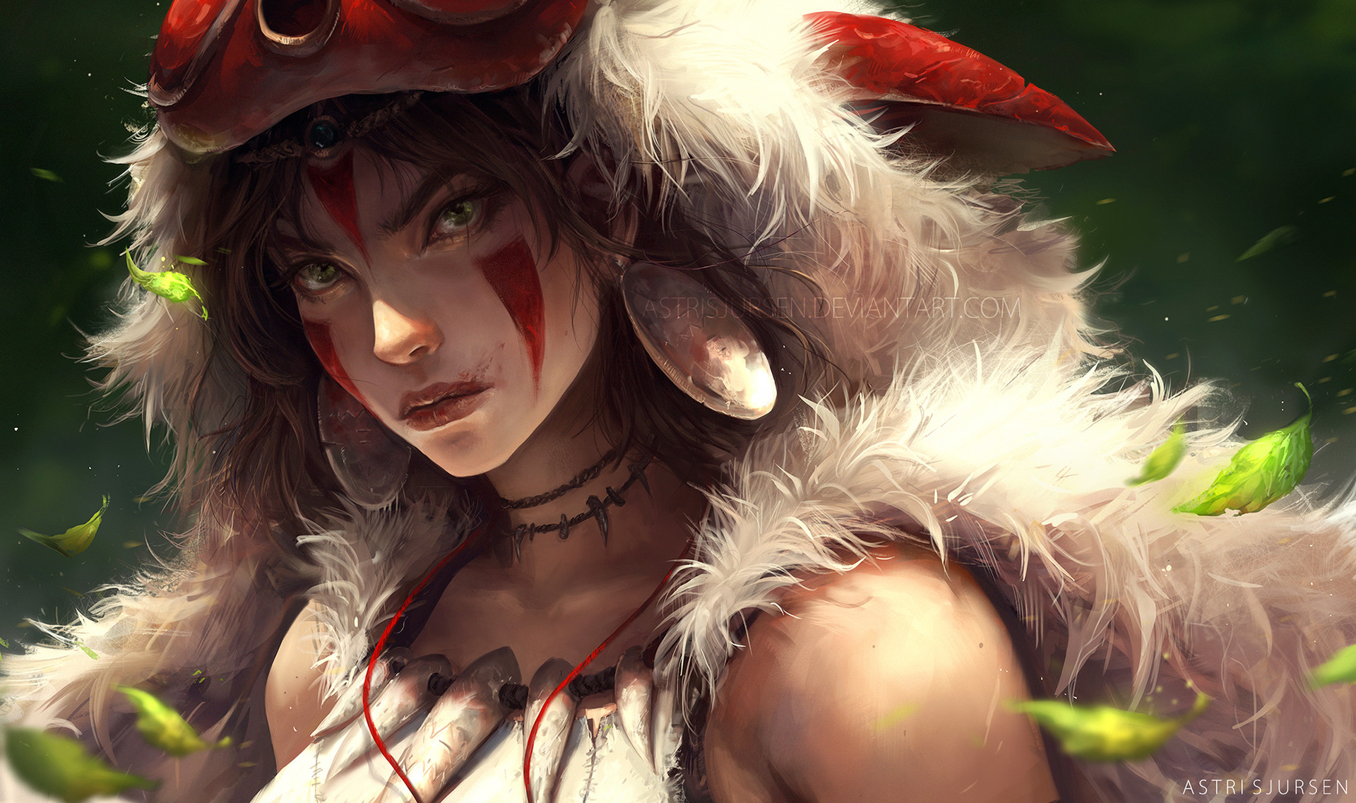 1920x1137 Fan Art Friday!! 10th March 2017 - Princess Mononoke Painting