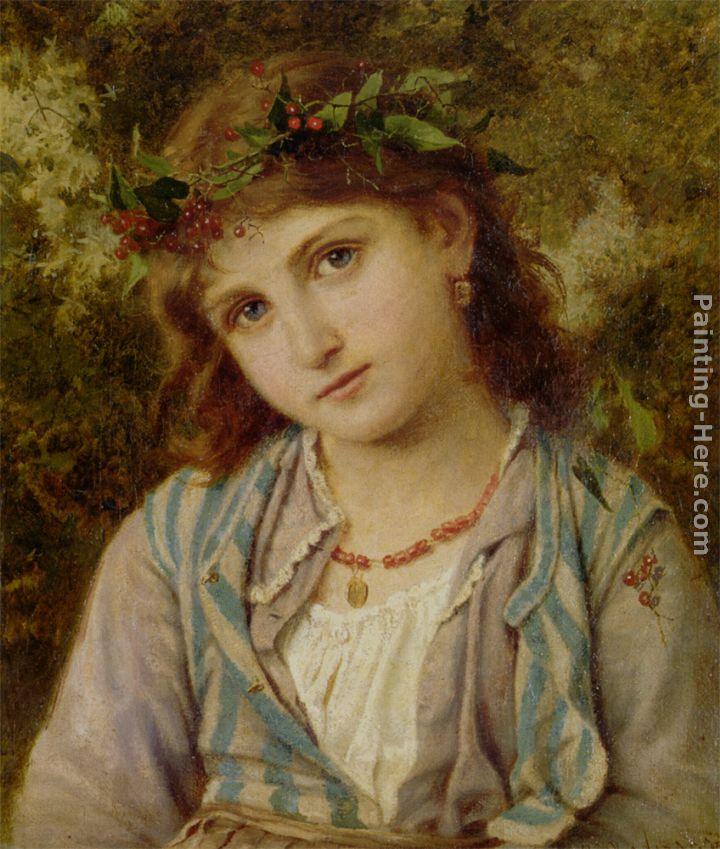 720x849 Sophie Gengembre Anderson An Autumn Princess Painting Framed - Princess Painting