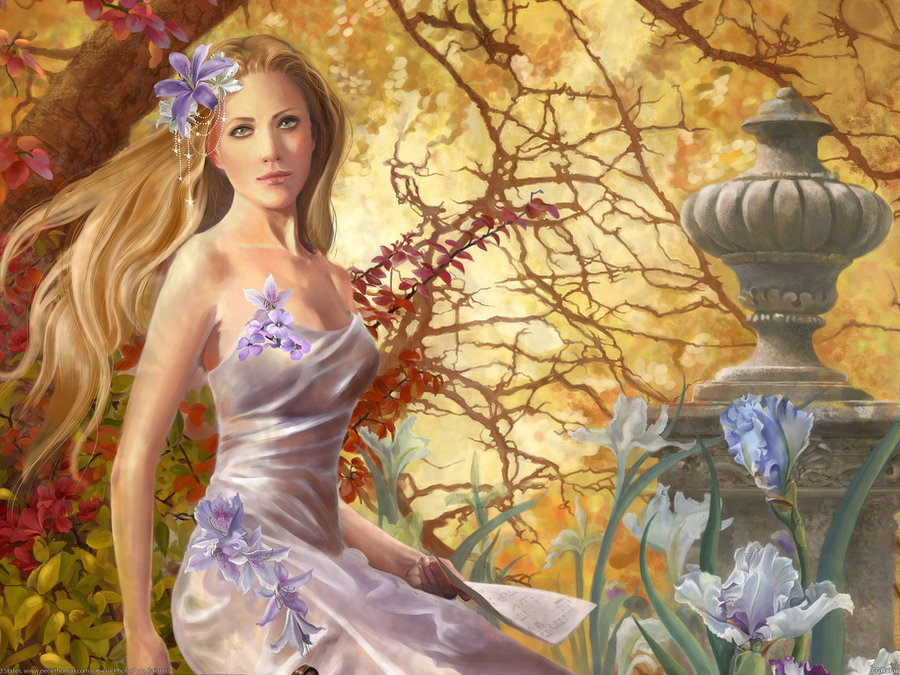 900x675 Fantasy Lady Painting By Princess Arabell - Princess Painting