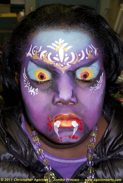 405x600 Halloween Face Painting Halloween Night Nyc Parks - Princess Painting For Girls
