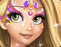 196x151 Rapunzel Face Painting - Princess Painting For Girls