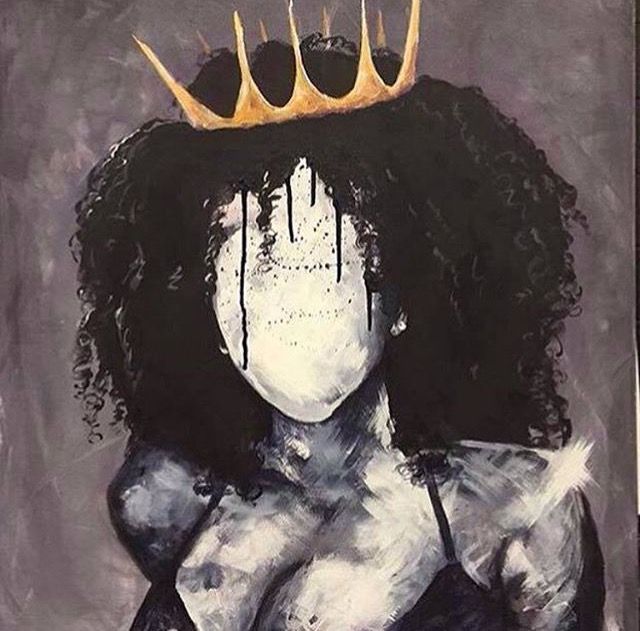 640x631 Black American Princess, Mariahkayhearts Toonies - Princess Painting For Girls