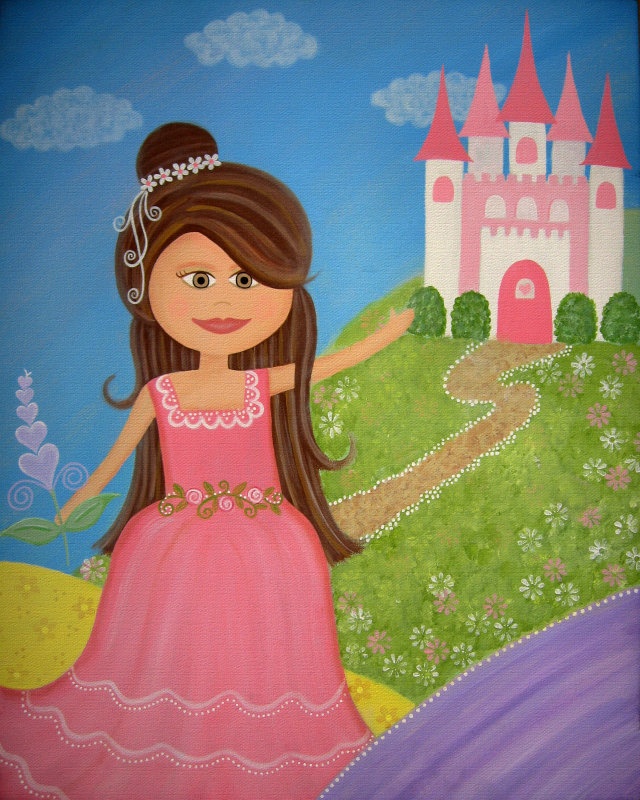 640x800 The 276 Best Arte Infantil Images On Child Art - Princess Painting For Kids