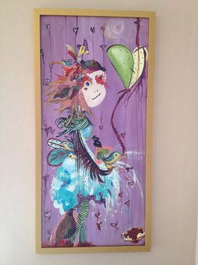 281x375 Fairy Pirate Princess Painting By Mei Ling Lee Saatchi, Fairy - Princess Painting Online
