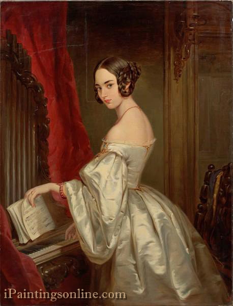 458x600 Portrait Of Princess Maria Ivanovna Kochubey Oil Paintings - Princess Painting Online