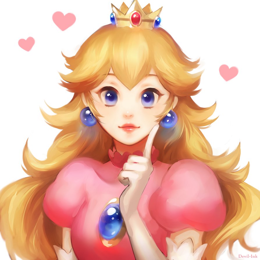 894x894 Princess Peach By Ariuemi - Princess Peach Painting