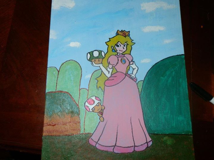 720x540 Princess Peach By Leehela77 - Princess Peach Painting