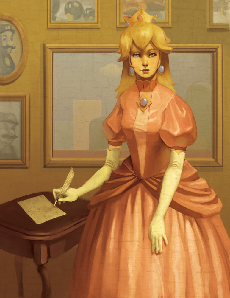 773x1000 Princess Peach By Photia - Princess Peach Painting