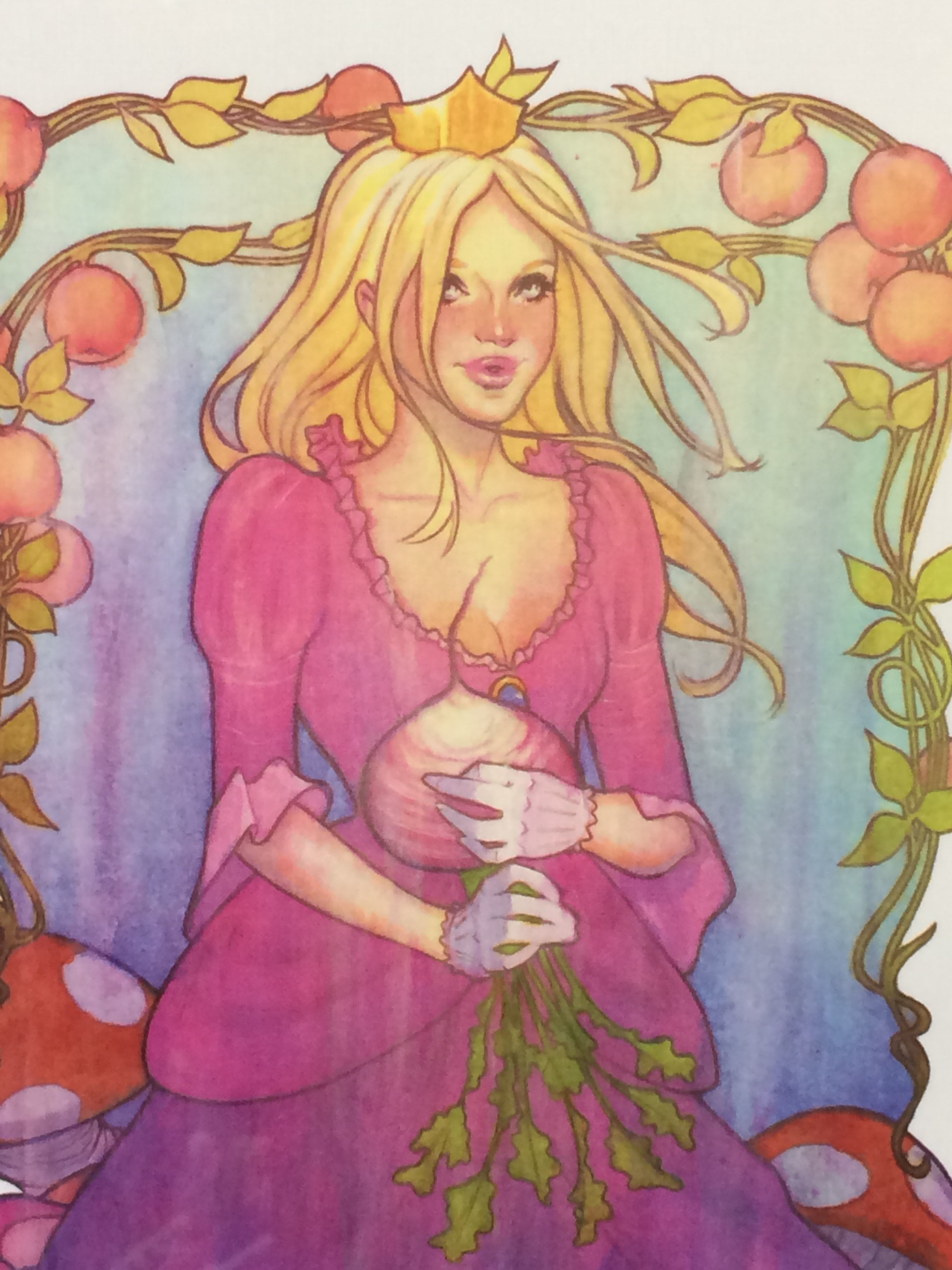 2448x3264 Princess Peach Digital Print - Princess Peach Painting