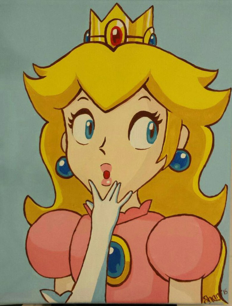779x1026 Princess Peach Painting By Sylvelora - Princess Peach Painting