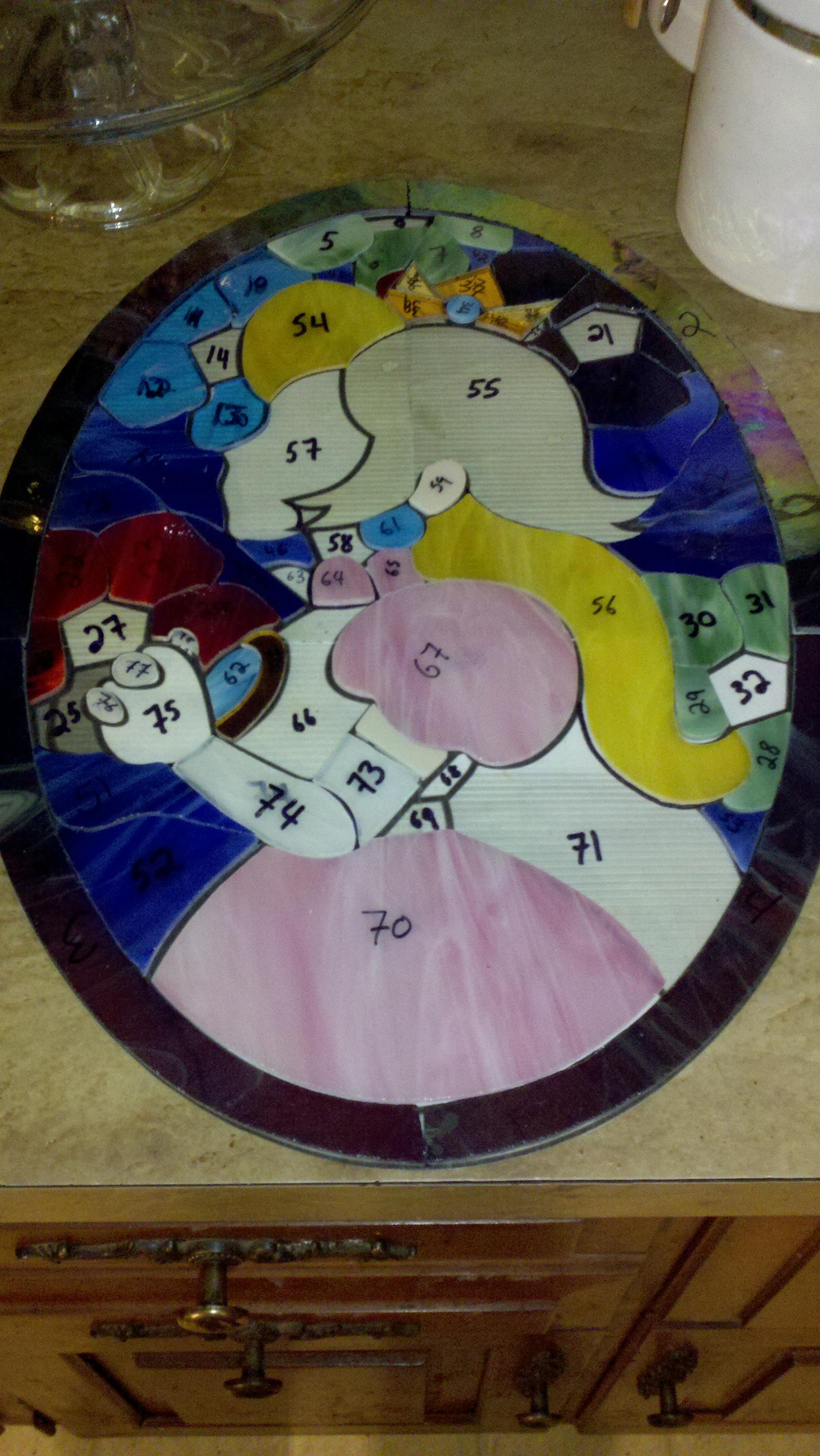 1840x3264 My First Stained Glass Project Princess Peach's Window - Princess Peach Painting