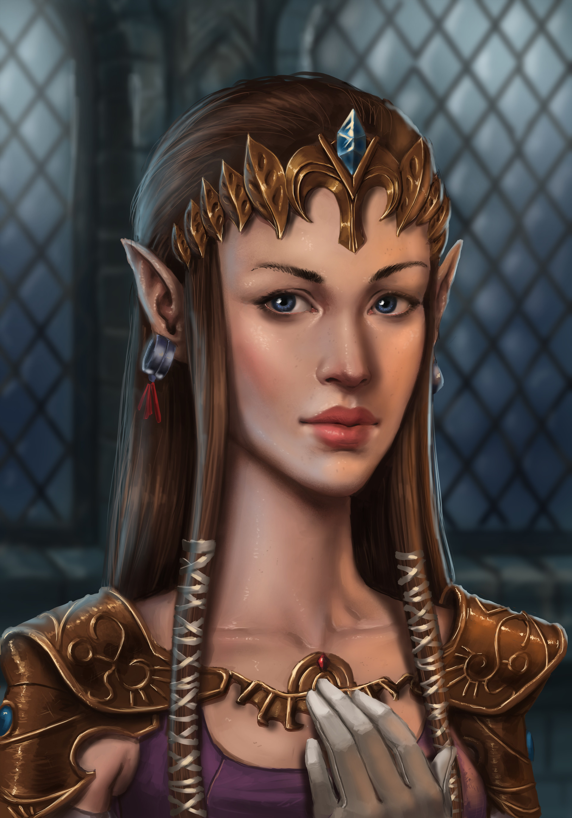 Princess Zelda Painting at PaintingValley.com | Explore collection of ...