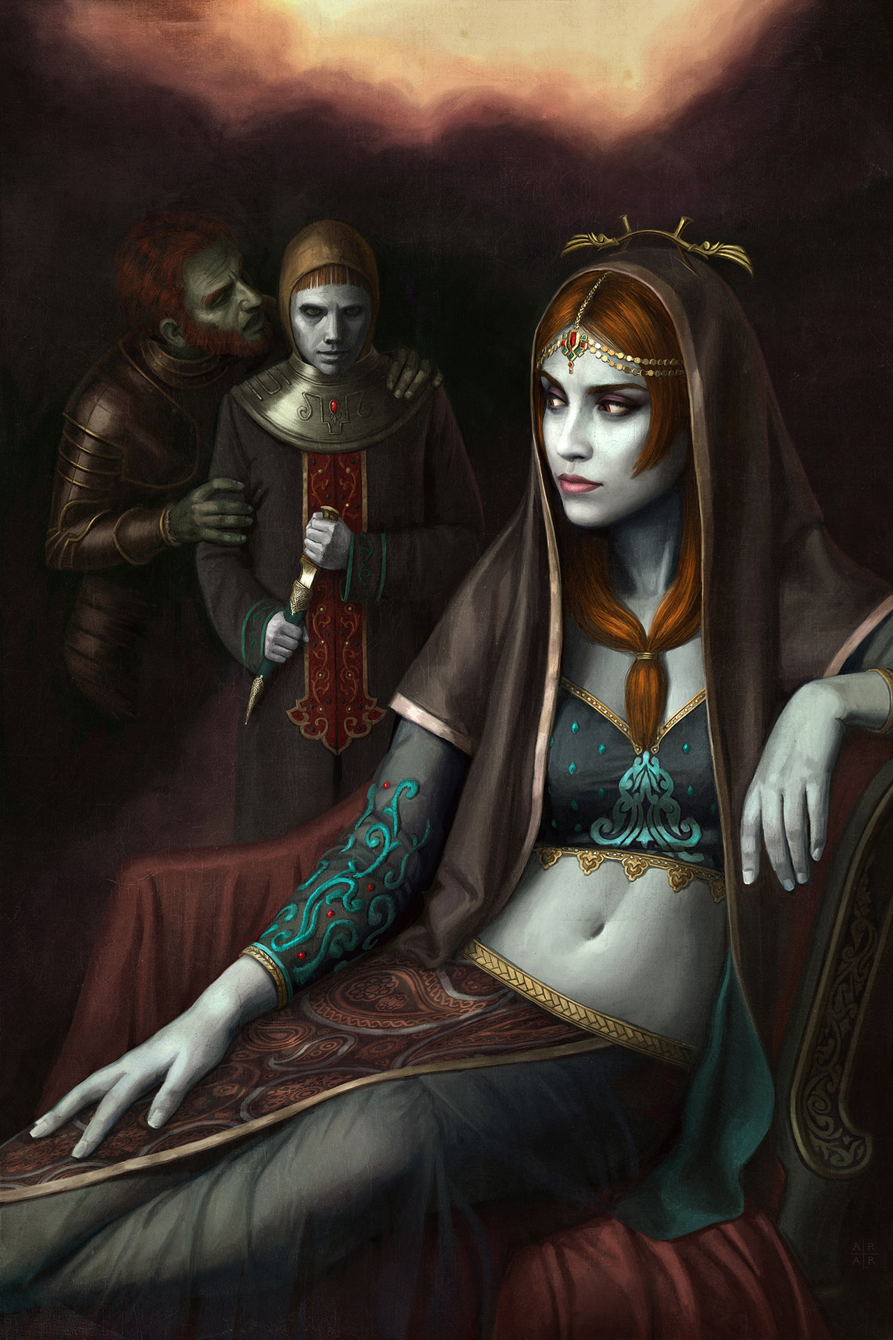 1280x1920 Midna Renaissance Painting The Legend Of Zelda Know Your Meme - Princess Zelda Painting