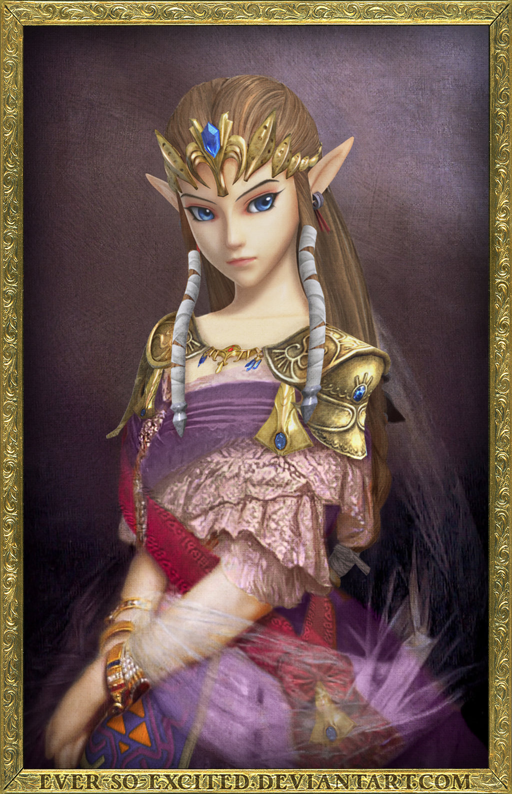 Princess Zelda Painting at PaintingValley.com | Explore collection of ...