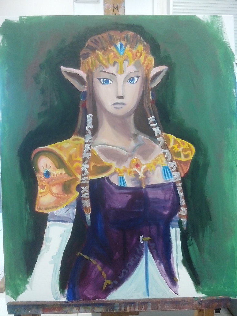 Princess Zelda Painting At Paintingvalley.com 