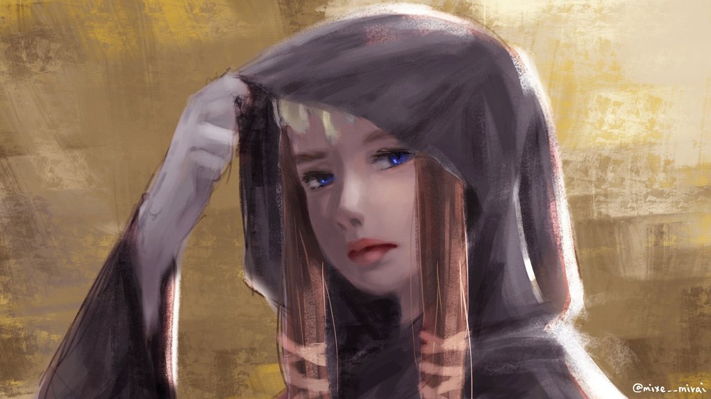 1024x576 Princess Zelda By Chitandakillumeen - Princess Zelda Painting
