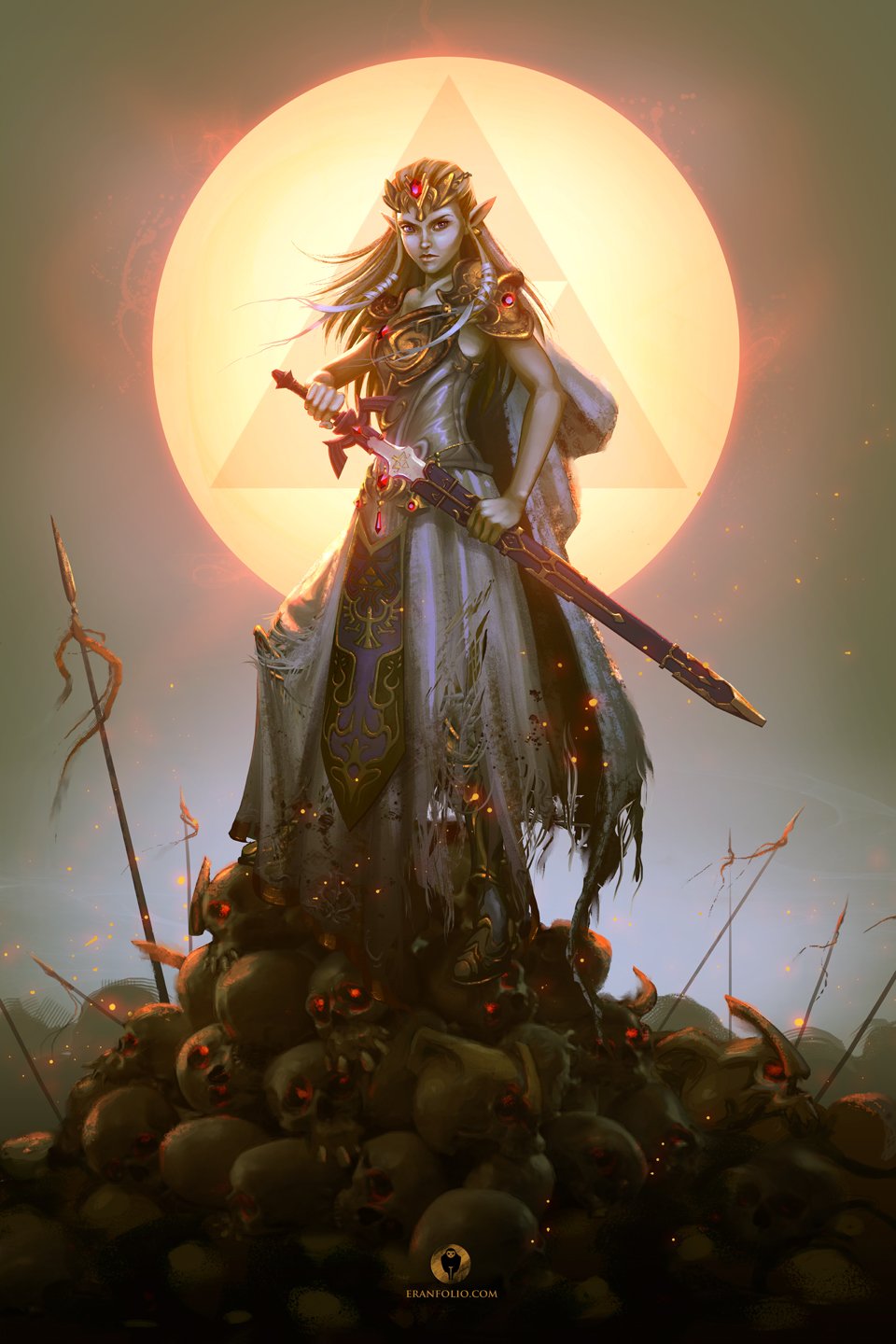 960x1440 The 27 Most Badass Pieces Of Zelda Fan Art Ever Produced - Princess Zelda Painting