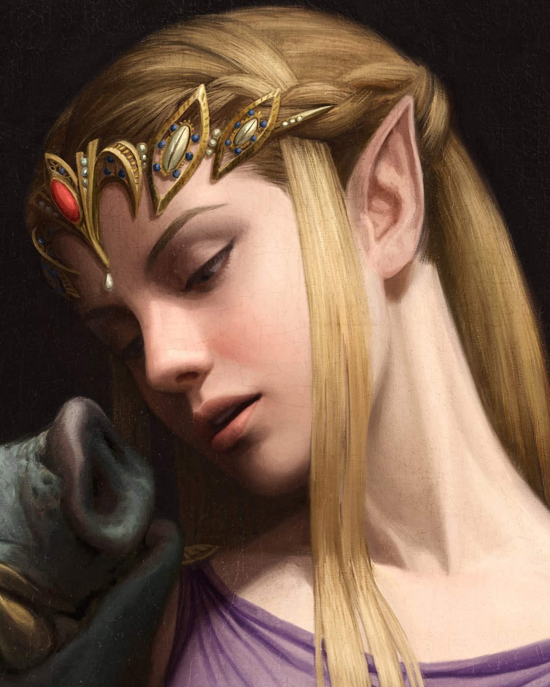 1120x1400 This Renaissance Take On Legend Of Zelda Is Stunning - Princess Zelda Painting