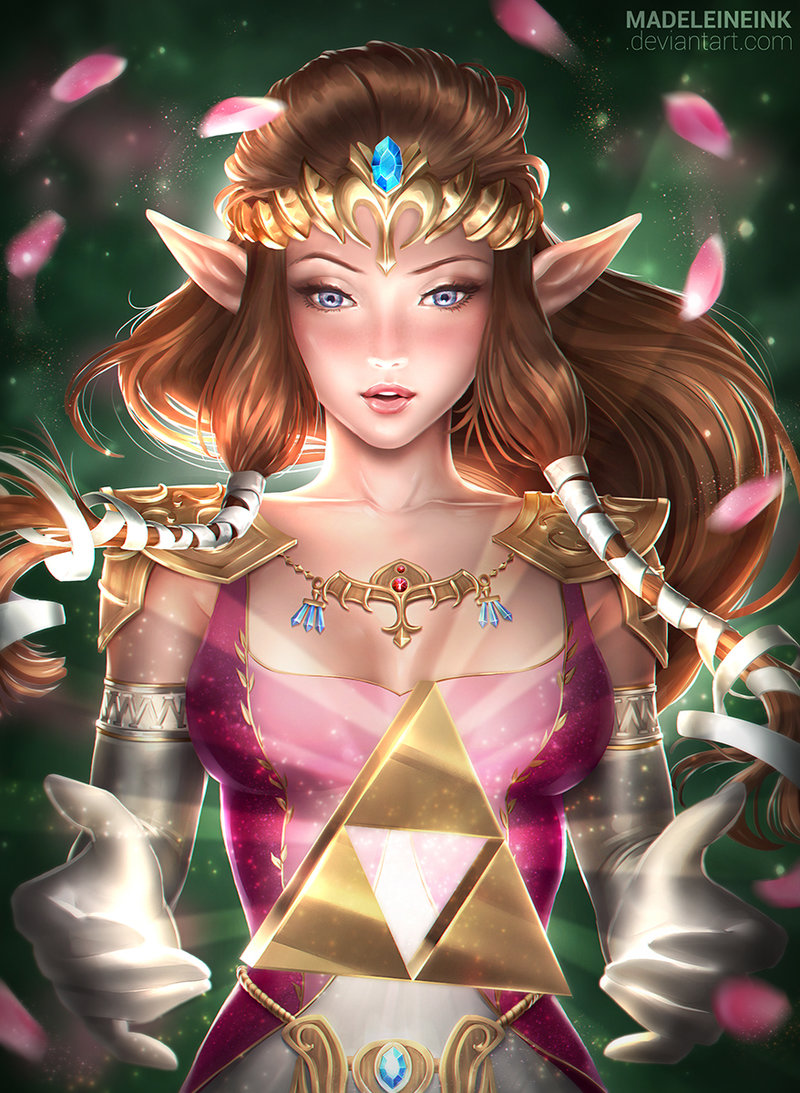 800x1093 Zelda - Princess Zelda Painting