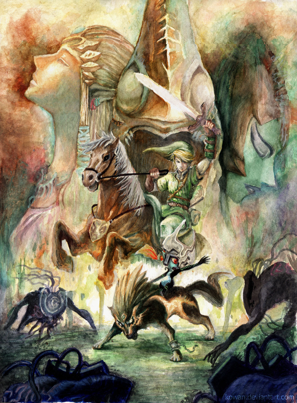 1024x1388 Fanart Friday Twilight Princess Cover Painting - Princess Zelda Painting