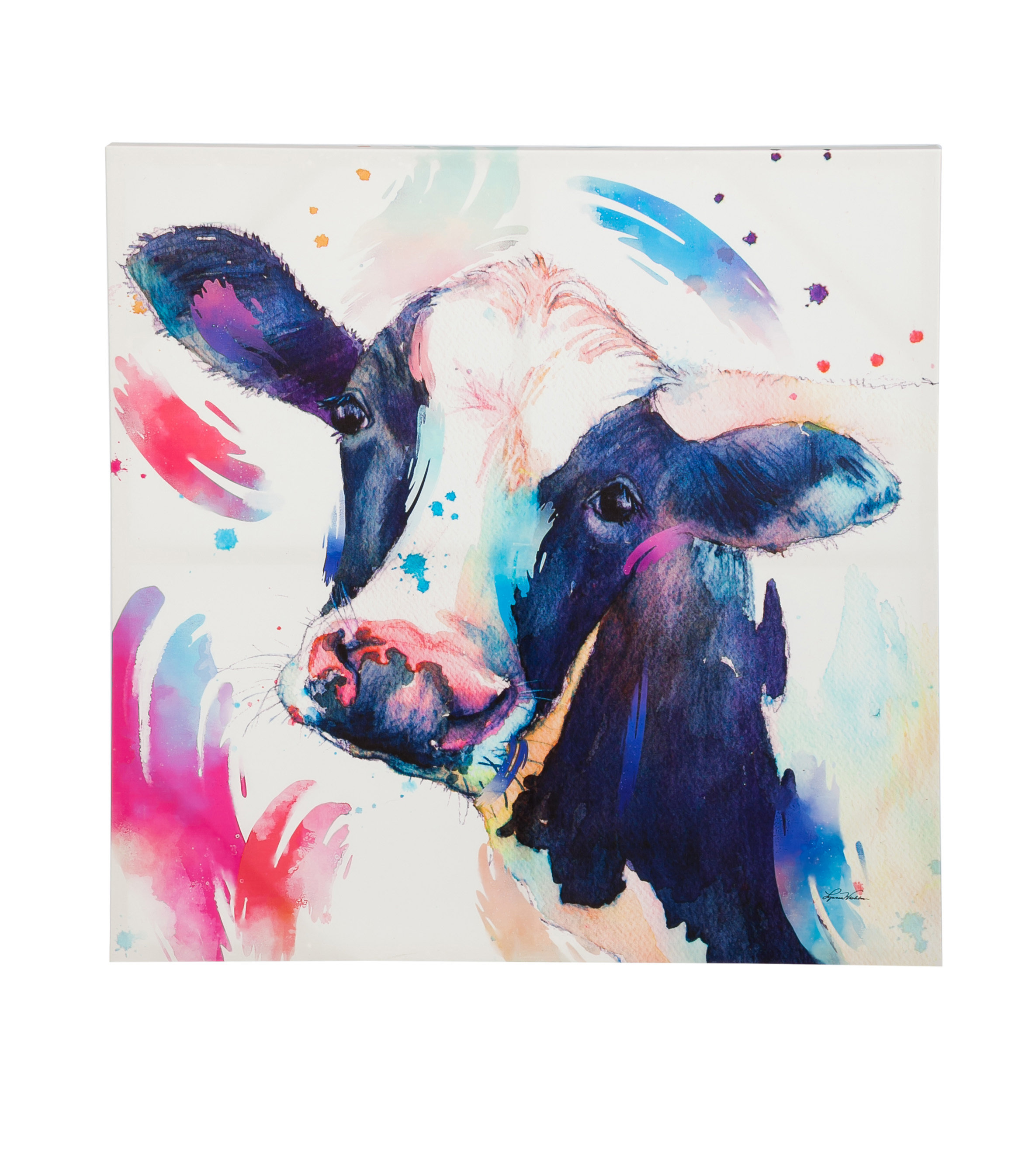 2371x2664 Mercury Row Watercolor Cow Painting Print On Canvas Wayfair - Printing Watercolor Painting