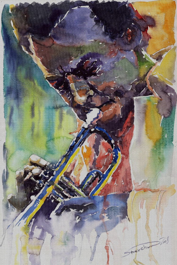 750x1125 Portrait Canvas Painting Figure Print Watercolor Masterpiece Giant - Printing Watercolor Painting