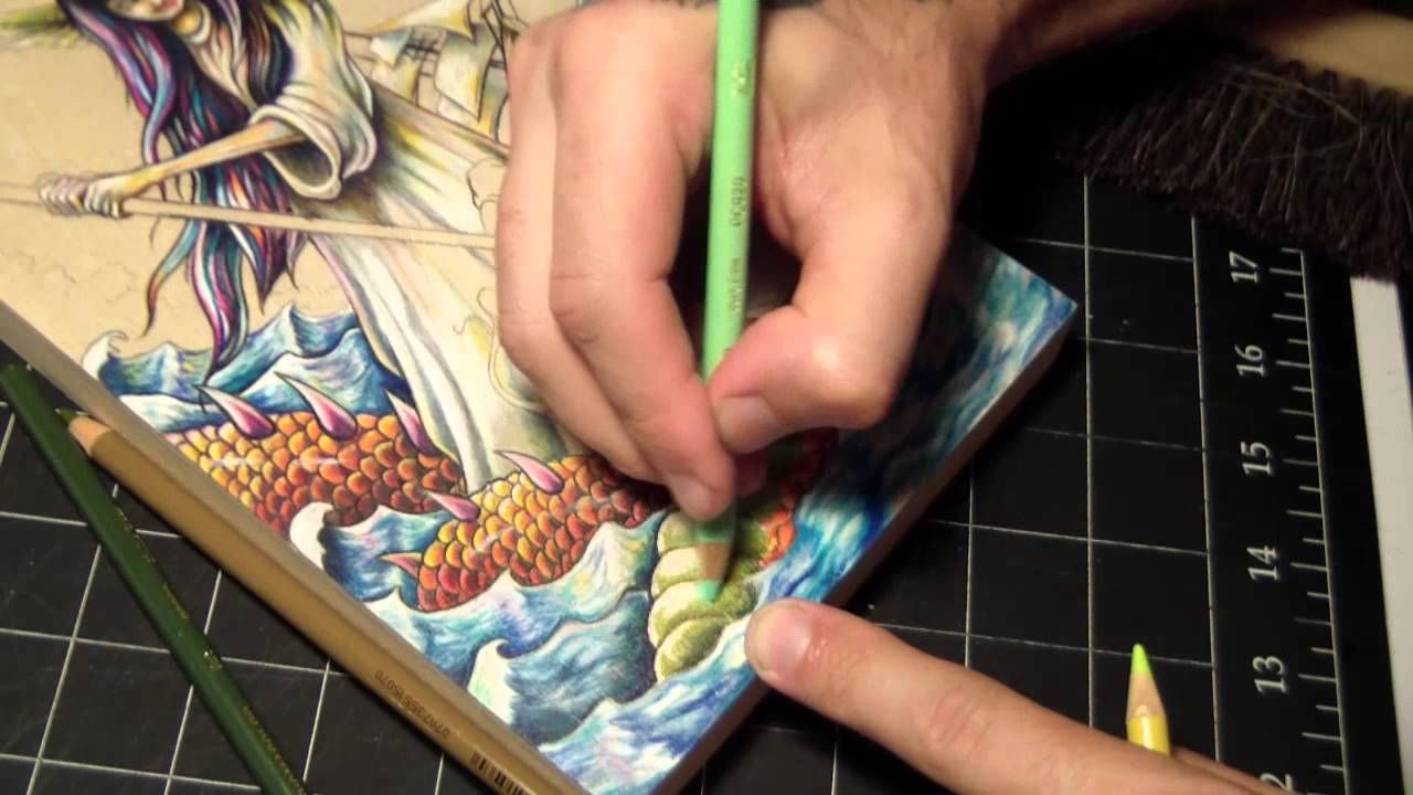 1280x720 Time Lapse Prismacolor Pencil And Acrylic Painting On Wood By - Prismacolor Painting