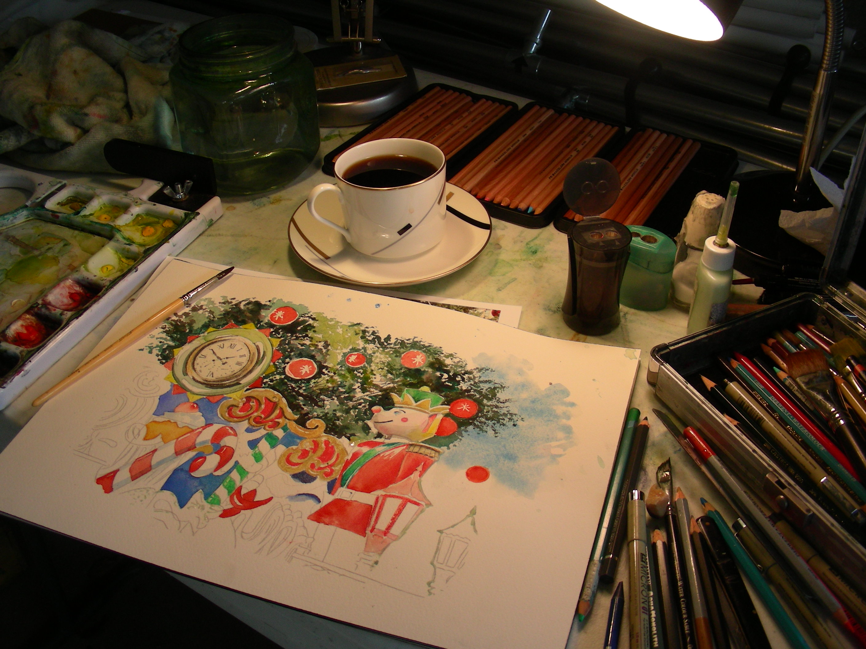 2816x2112 Prismacolor Watercolor Pencils Recollections 54 The Art Of David - Prismacolor Painting