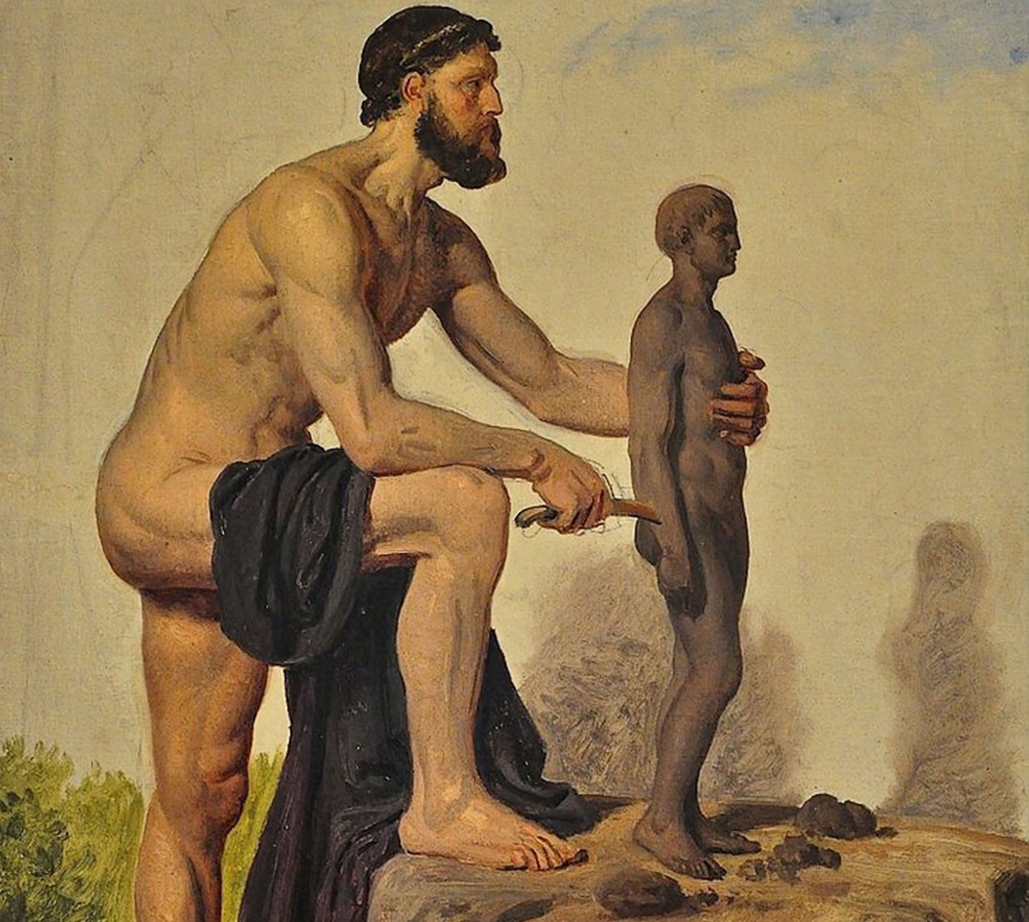 2064x1850 Creatures Of Prometheus - Prometheus Painting