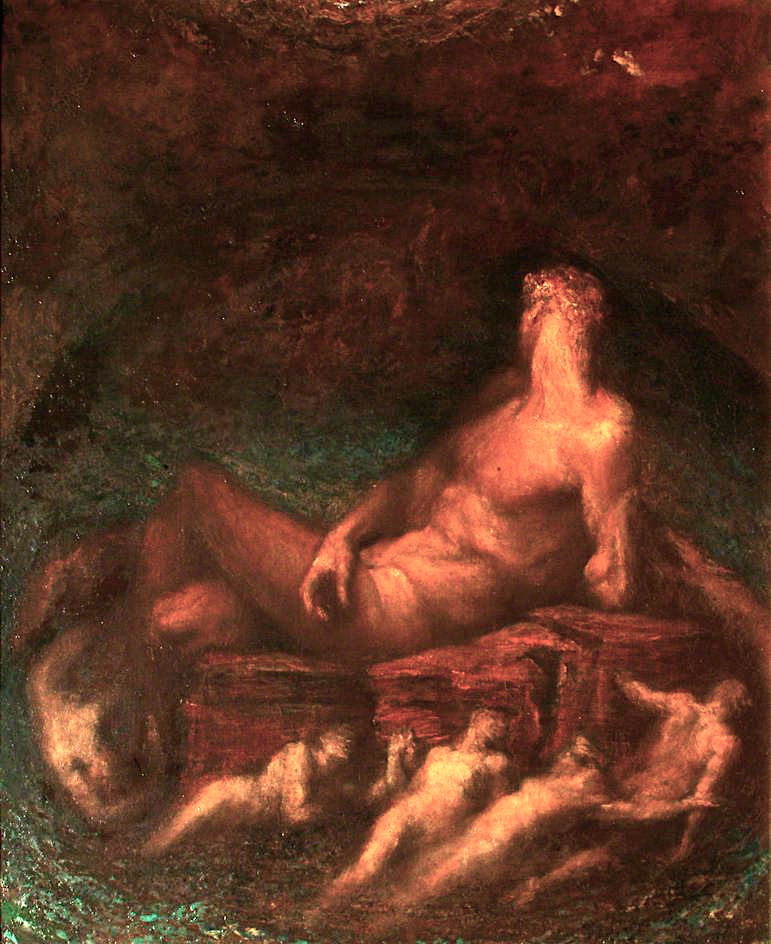 771x944 Prometheus Painting George Frederic Watts Oil Paintings - Prometheus Painting