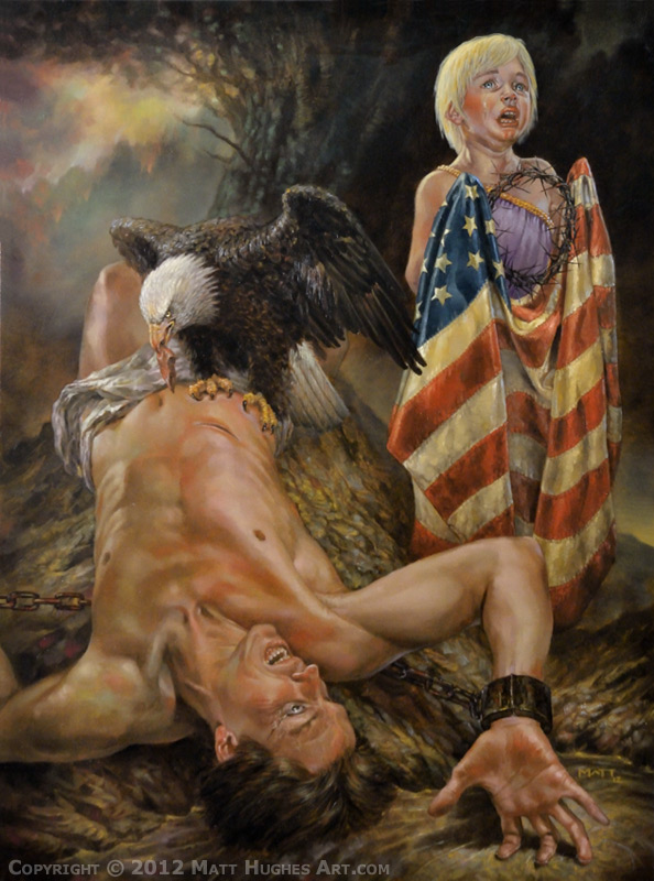594x800 Prometheus And The Child Of Tomorrow By Matthughes - Prometheus Painting