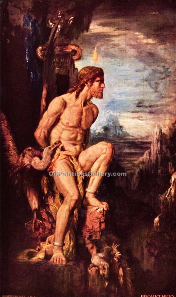 564x950 Prometheus By Gustave Moreau (Painting Id Cm 2140 Ka) - Prometheus Painting
