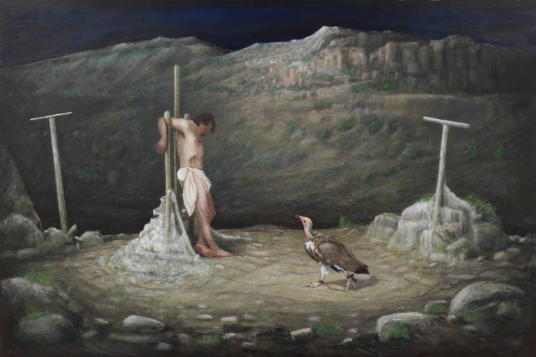 770x513 Saatchi Art Prometheus Painting By Wouter Berns - Prometheus Painting