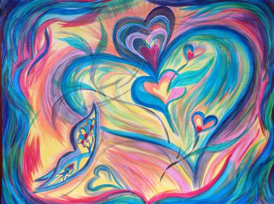 960x717 Butterfly And Heart Painting - Prophetic Painting