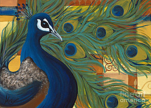 300x216 Proud Peacock Paintings - Proud Peacock Painting