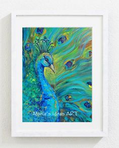 236x294 Hey, I Found This Really Awesome Etsy Listing - Proud Peacock Painting