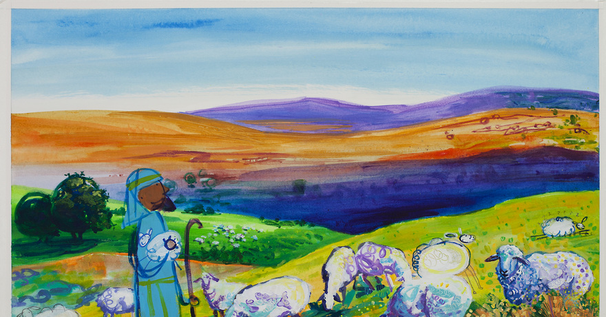 880x460 Art - Psalm 23 Painting