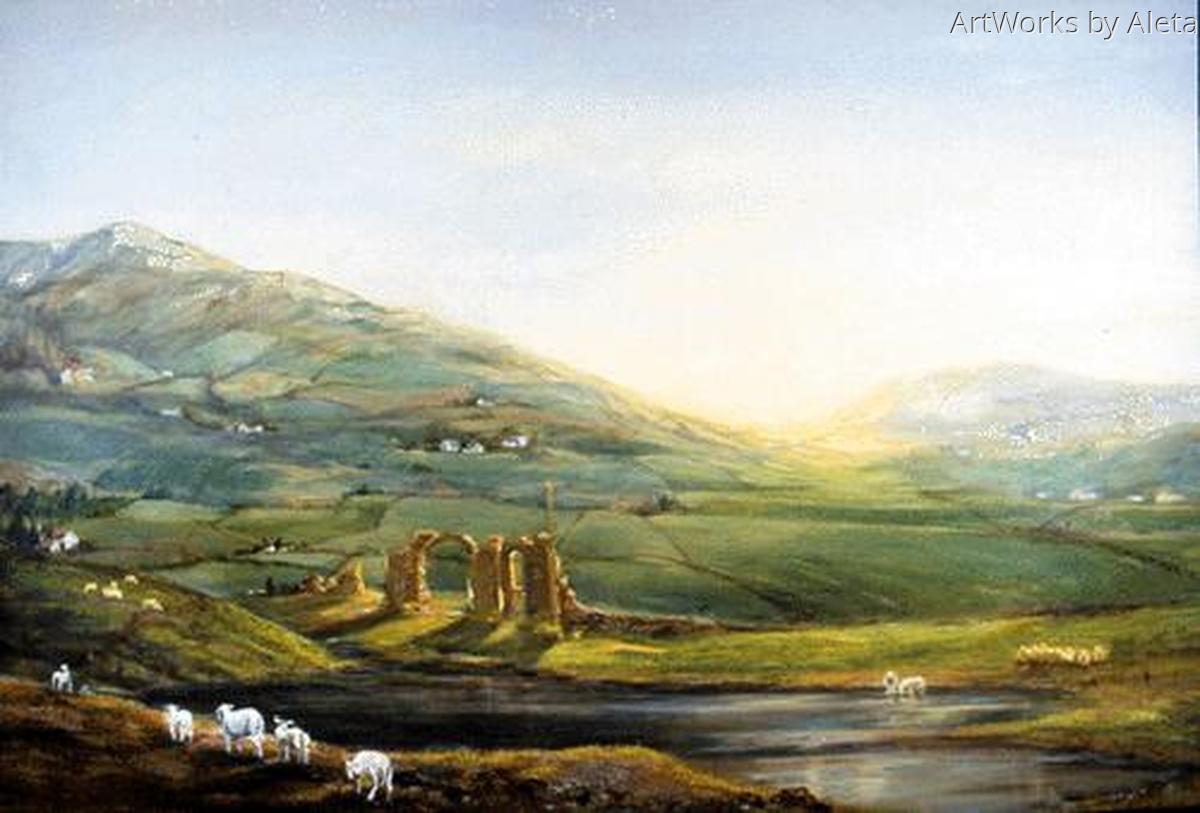 1200x813 Painting Psalm 23 (Original Art By Aleta Gudelski) - Psalm 23 Painting