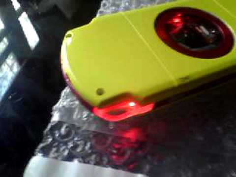 480x360 Psp Slim Yellow Case Costume Paint And With Led Mod - Psp Painting
