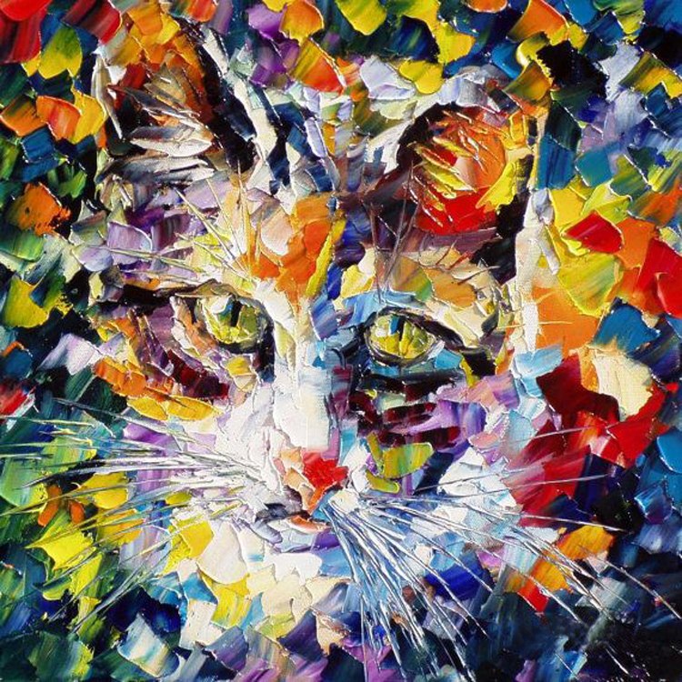 Psychedelic Cat Painting at PaintingValley.com | Explore collection of ...