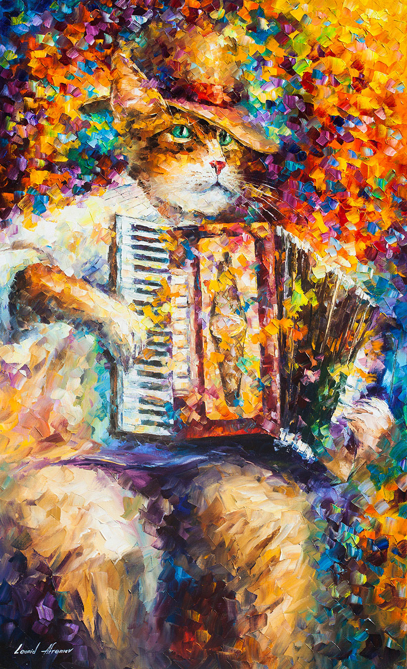 824x1353 German Cat - Psychedelic Cat Painting