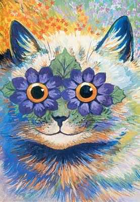 277x400 33 Best Louis Wain Images On Kitty Cats, Cat Art - Psychedelic Cat Painting