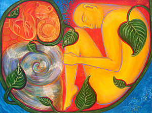 300x222 Psychedelic Cat Paintings - Psychedelic Cat Painting